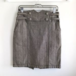 Lux (Urban Outfitters) Sailor Style Herringbone Pencil Skirt